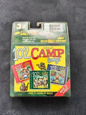 102 Full-Length Camp Songs CD 3-Pack, Children's Music - New